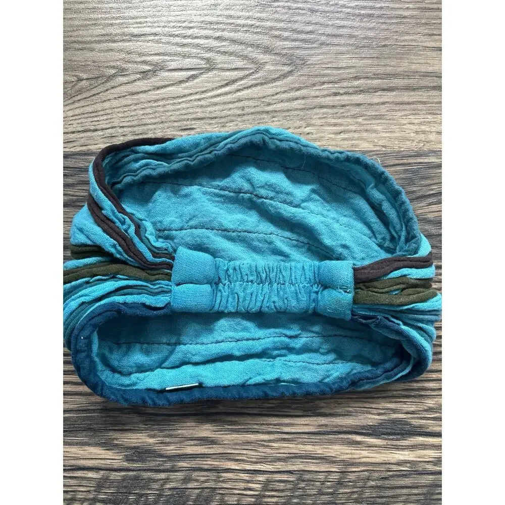 Handmade Nepal Cotton Headband Head Wrap Boho Hippie Yoga Festival Turquoise